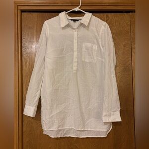Tommy Hilfiger White Casual Button-Down Top